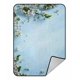 thumbnail image 1 of ABPHQTO Art Spring Floral Border White Blossom Fleece Manta Fleece Back Throw Manta 145x200 cm, 1 of 1