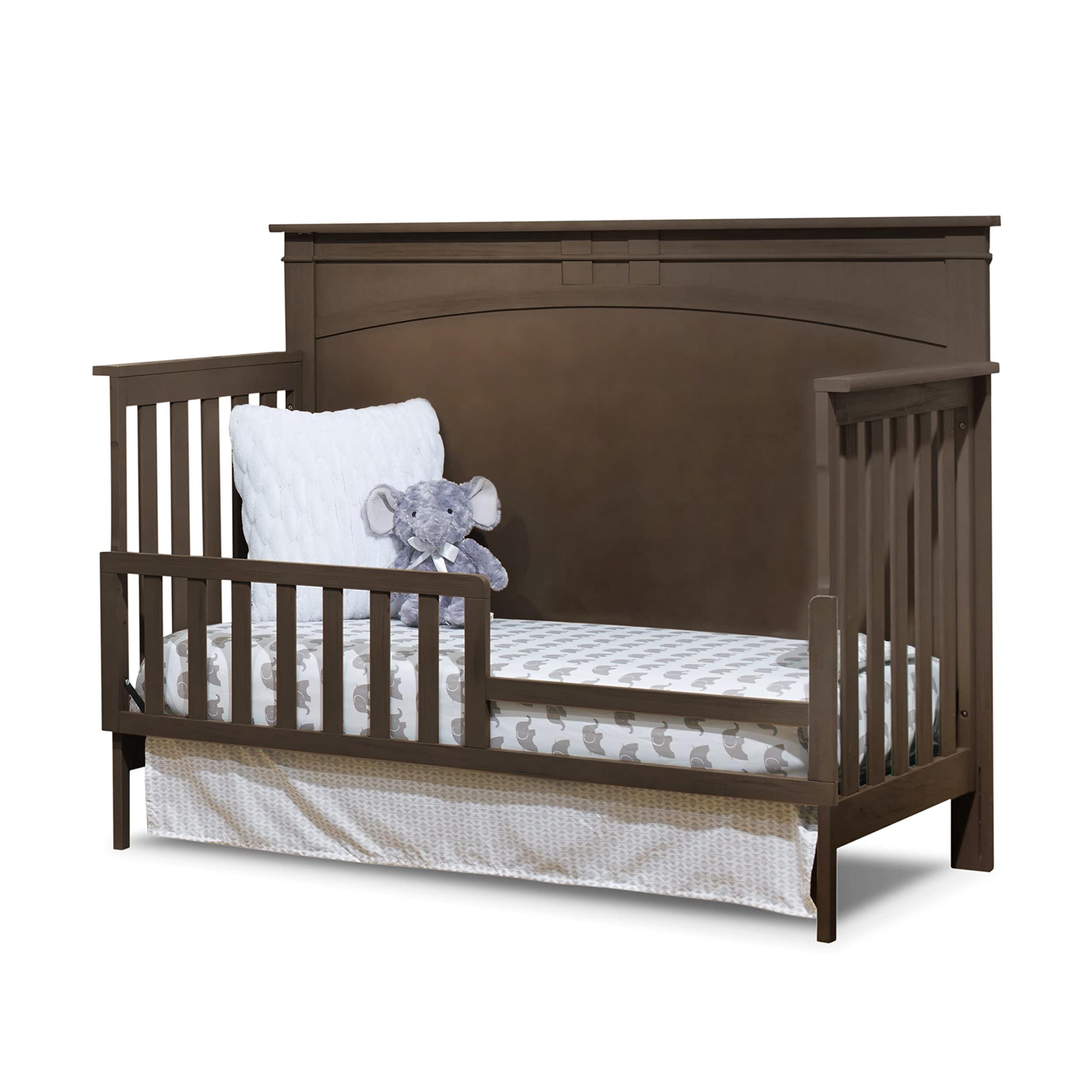Sorelle Furniture Toddler Rail Safety Bed Rail, 51" x 20", Chocolate