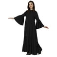 thumbnail image 2 of Bimba Muslim Dress With Hijab For Women's Solid FlaredSleeve Islamic Abaya Prayer Dress, 2 of 7
