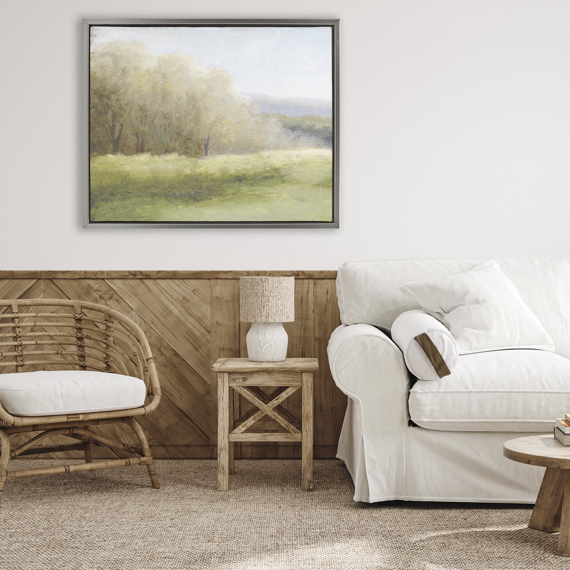 Stupell Industries Within a Familiar Place Landscape Gray Framed Floater Canvas Wall Art, design by Michael Marcon
