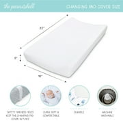 The Peanutshell Rainbow Floral Plush Baby Changing Pad Covers for Newborns, 3-Pack