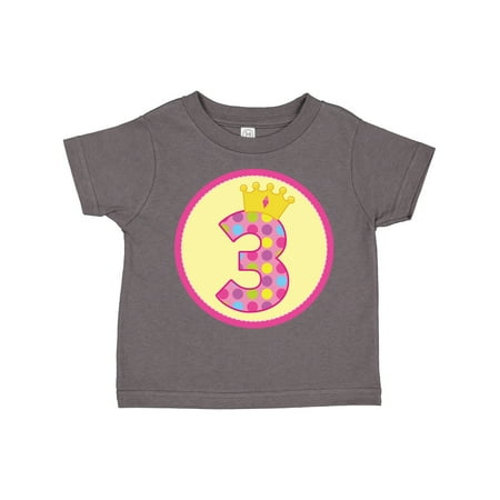 

Inktastic Princess 3rd Birthday Gift Toddler Toddler Girl T-Shirt