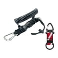 thumbnail image 1 of Siruishop Scuba Diving Coil Lanyard,Spring Coiled Camera Lanyard,Lightweight Stretchable Freediving Rope,Dive Clip for Underwater Tools black, 1 of 8