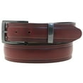 thumbnail image 1 of Mens 1 1/4 Domed Dress Belt Burgundy Latigo Leather Buckle And Loop Set, 1 of 4