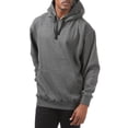 thumbnail image 3 of Pro Club Men's Comfort Pullover Hoodie with Front Pocket - Charcoal - Large, 3 of 4