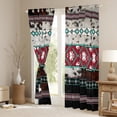 thumbnail image 3 of jejeloiu Exotic Aztec Geometric Blackout Curtains Set of 2 (52x84 Each),Vintage Cowhide Print Window Curtains,Rustic Western Cowboy Curtains and Drapes For Men Women,Luxury Bedroom Decor, 3 of 6
