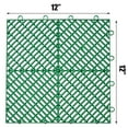 thumbnail image 2 of VEVORbrand Rubber Tiles Interlocking 55 PCS,Drainage Tiles 12x12x0.5 inches,Deck Tiles Outdoor Floor Tiles, Outdoor Interlocking Tiles,Deck Flooring for Pool Shower Bathroom Deck Patio Garage,Green, 2 of 9
