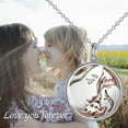 thumbnail image 6 of Mother Daughter Necklace Sterling Silver Mom Daughter Pendant Jewelry Birthday Mother's Day Gifts for Women Mama Daughter, 6 of 6