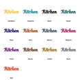 thumbnail image 5 of Kitchen Metal Wall Sign Decorative Accent Decor Kitchen Wall Decor Kitchen Word Sign Kitchen Gift Kitchen Decor Cooking Gift Housewarming Gift Made in USA – 3 Sizes / 13 Colors, 5 of 6