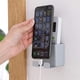 thumbnail image 1 of Soporte de control remoto de montaje en pared de 3 piezas, caja de almacenamiento de montaje en pared Abs para soporte de carga de teléfono celular, caja de almacenamiento de control remoto, 1 of 2