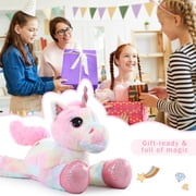 MaoGoLan 43 Big Unicorn Stuffed Animal Plush Giant Soft Unicorn Pillow Toy