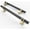 Black-Gold, variant on 10 Pack Brushed Satin Nickel and Gold Cabinet Knobs,Kitchen Cabinets Pulls for Dresser Drawer Knobs Cupboard Hardware