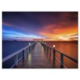 thumbnail image 2 of Picturesque Bord de Mer avec Long Quai - Impression sur Toile, 2 of 3