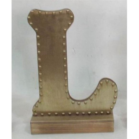 Jeco HD-HA023-L Decorative Letter L, Champagne