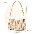 thumbnail image 3 of FORMRS Womens Shoulder Bag with Chain Strap Clutch Purse Cute Tote Handbag, Wheat Ears Pattern, 3 of 7