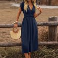 thumbnail image 2 of CIENVNSTG Women's Fashion A-Line Summer Dress Casual Flowy Dress for Everyday Wear, 2 of 5