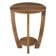 thumbnail image 2 of Round Side Table Made from Solid Mango Brown Wood, 2 of 7