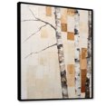 thumbnail image 2 of Designart "Neutral Birch Simplicity II" Tree Birch Floater Framed Wall Decor, 2 of 5