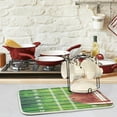 thumbnail image 2 of FREEAMG Stylish American Football Field and Ball Absorbent Dish Drying Mat, 16 x 18 Inches Microfiber Kitchen Countertop Table Protector Multi-Purpose Counter Rack Sink Drainer Pad, 2 of 6