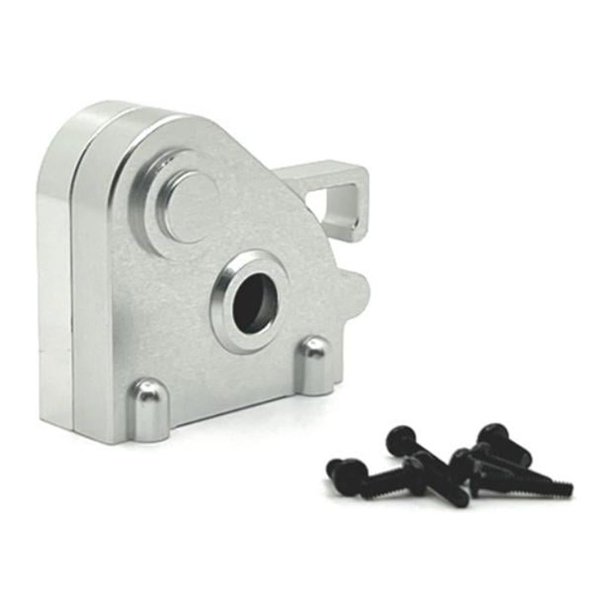 Carcasa de caja de cambios Vogacara para coche RC 1/12 MN MN128 MN86 G500 Plata