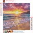 thumbnail image 2 of HsdsBebe Sunset DIY Diamond Art Painting Kit, Art Craft Gem Painting Adult and Children Diamond Art, 2 of 6