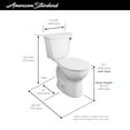 thumbnail image 7 of American Standard Cadet Pro 2-Piece 1.28 GPF Round Front Toilet with 12 in. Rough-In, in White, 7 of 7