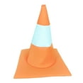 thumbnail image 4 of Construction Cones Hat Cone Shaped Hat Costume Accessory Hilarious Design for Masquerade Festival Events Men Women, 4 of 9