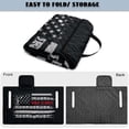thumbnail image 6 of Xixirimido Golf Cart Seat Covers, Golf Cart Seat Towel Blanket with 4 Front Pockets Fits for EZGO Yamaha Club Car & More 2 Person Seats Golf Carts, American Flag Golf & Grit, 6 of 8