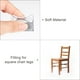 thumbnail image 4 of Protectores de piso para patas de silla Uxcell, tapas de patas de silla de PVC y fieltro para madera 15x30mm/ 0.59"x1.18" 12, 4 of 7