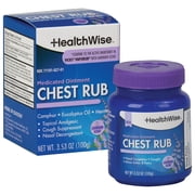 HealthWise Medicated Chest Rub | Calming Lavender Scent | Cough suppressant | Relieves Nasal Congestion | Relieves Minor Aches and Pains | 3.53 oz.
