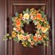 thumbnail image 2 of Guirnalda de puerta floral 16 pulgadas de puerta, 40cm s de peonía Margarita, hermosa Artificial de primavera y verano para de bodas decoración de la Fanmusic Guirnalda de puerta floral, 2 of 7