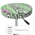 thumbnail image 7 of Picia Summer pattern Round Stool Covers Comfy Seat Covers Stretch Removable WashableChair Slipcover Round Bar Chair Cushion Cover-14 inch, 7 of 7