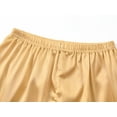 thumbnail image 6 of Beezizac Satin Pajamas for Girls - Champagne Gold Cute Silky Summer Shorts Soft PJ Set Size 12, 6 of 7