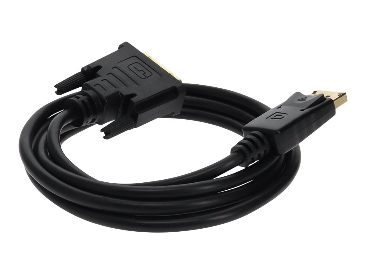 AddOn 6ft DisplayPort Male to DVI-D Male Black Adapter Cable (Requires DP++)