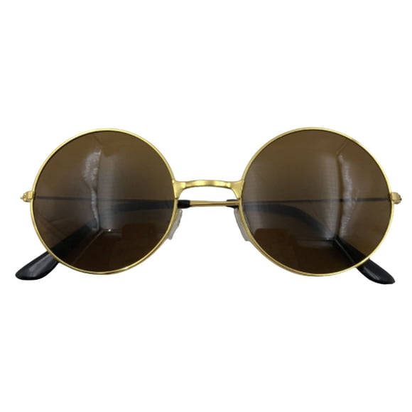 Vogacara Sun Eyewear Pragmatic Sunshade Multi-colores Gafas de sol Marco de metal Estilo novedoso para mujeres Golden, Tea Color Type3 NO3 Vogacara CE011592-09B