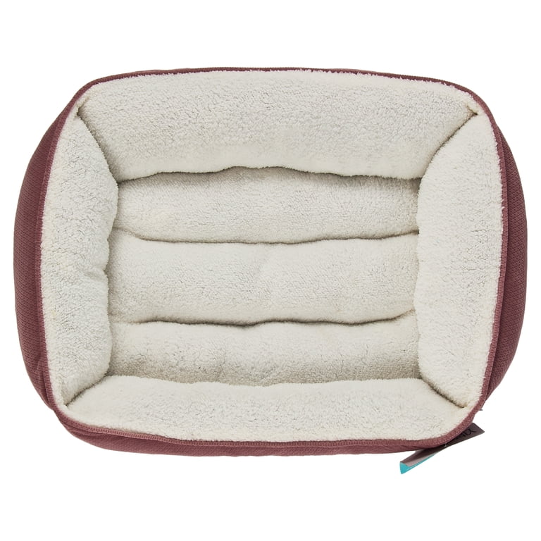 Vibrant Life Small Cuddler Pet Bed, Pink and White, 24" x 18" photo 7
