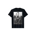 thumbnail image 1 of Vintage Nun Playing Cards Smoking Pattern Black Cotton T-Shirt With Bold Monochrome art Design For Men Casual Retro Style all Season Wear, 1 of 7