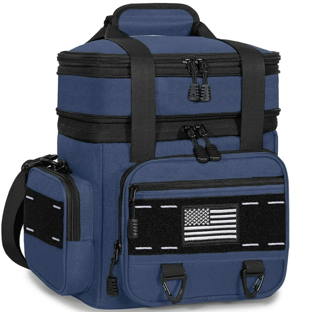 Lonchera Táctica Expandible TENKIST 16L Aislada Azul