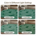 thumbnail image 7 of ODIKA 4'x6' Dark Green Circuit Washable Area Rug Modern Geometric Flatwoven Design With Intricate Line Motifs Pet Friendly, Non-Shedding for Bedroom, Reading Nook, 7 of 7