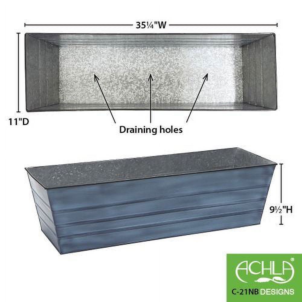 Achla C-21NB Nantucket Blue Flower Box, Large