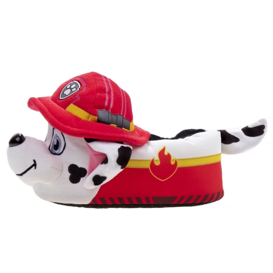 Nickelodeon Paw Patrol Marshall And Chase 3D Toddler Boys Dual Sizes Slippers, Blue, 5-6