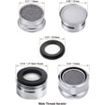 thumbnail image 5 of 6 Pack Faucet Aerator Bathroom Sink,Kitchen Faucet Aerator,Brass 15/16\\, 5 of 5