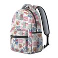 thumbnail image 2 of Pioneer Flower Floral Print Pattern Backpack for School, Cute School Bag with Adjustable Shoulder Straps and Padded Back, 15.3"x11"x7.1", 2 of 5