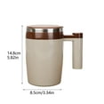 thumbnail image 4 of Automatic Stirring Coffee Cup Rechargeable Stainless Steel Self Stirring Mug with Lid Capacity 380ml for Effortless Beverage Preparation, 4 of 8