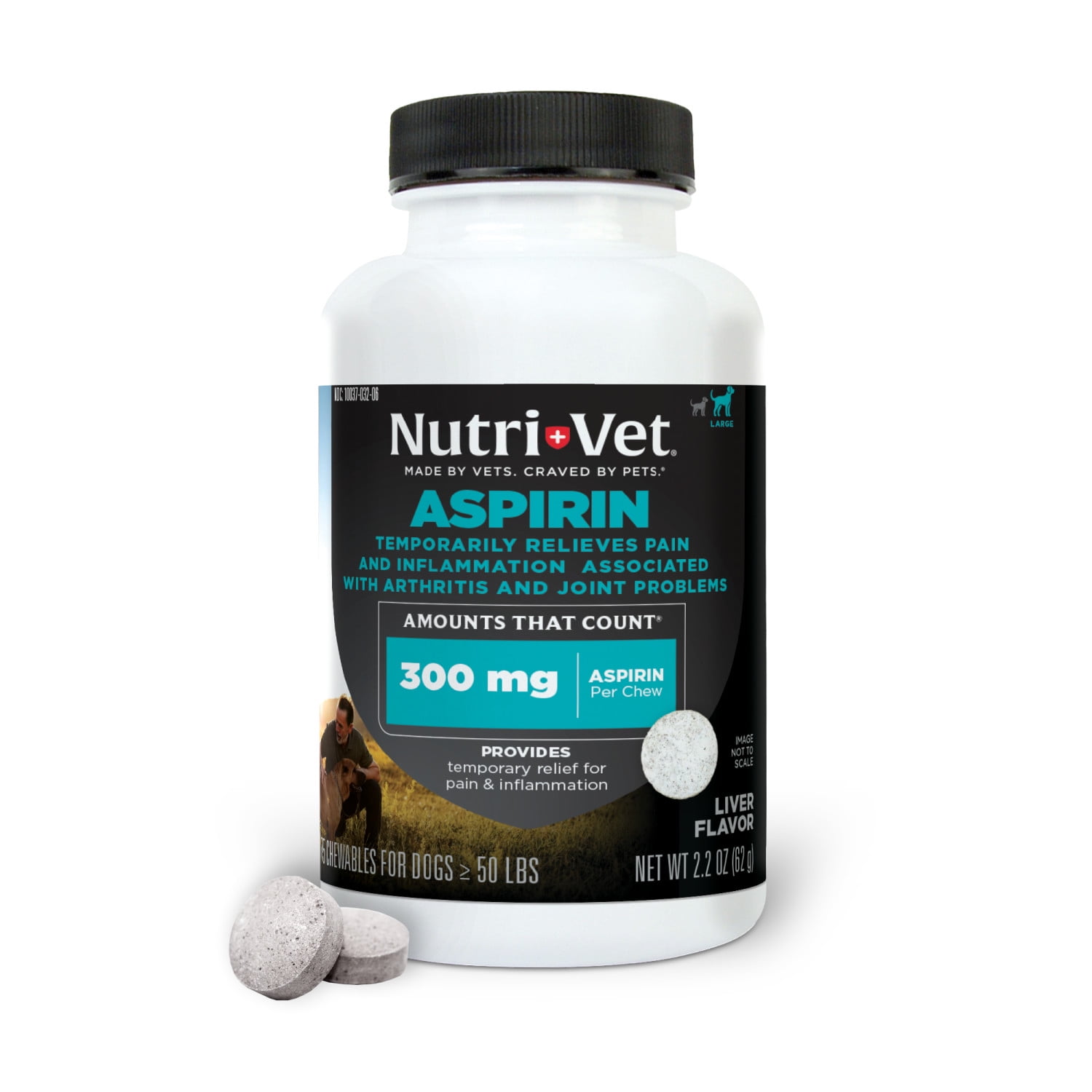 Nutri-Vet Aspirin for Medium to Large Dogs - 300mg - 75 Count