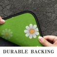 thumbnail image 6 of Green Daisy Flower Orange Centers Pattern Door Rugs,Washable Non Slip Door Mats Indoor,Decorative Door Mats,Entry Mat Indoor for Entrance,Bedroom,Kitchen,Bathroom,30"x17", 6 of 6