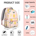 thumbnail image 6 of Lemon Print Backpack - Stylish & durable school bookbag for teens & college students, spacious rucksack with laptop compartment, lightweight for daily use., 6 of 6