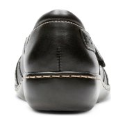 Clarks Womens ASHLAND SPIN Q Black Slip-Ons
