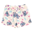 thumbnail image 5 of Disney Lilo & Stitch Big Girls' T-Shirt and French Terry Shorts Set Pink Stitch and Hearts, 5 of 12
