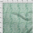 thumbnail image 2 of oneOone Georgette Viscose Dusty Teal Green Fabric Snake Animal Skin Sewing Craft Projects Fabric Prints By Yard 42 Inch Wide, 2 of 4